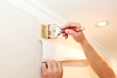 Pose de papier peint à Pradelle — revêtements muraux et toiles de verre